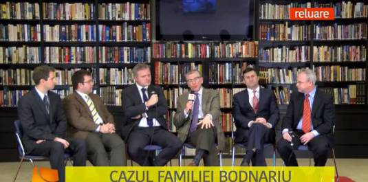 Marius Reikeras alaturi de pastorul CRISTIAN IONESCU, STEVE BONICA redactorul șef al ziarului Tribuna Românească, MARIAN AVRAM președintele Credo TV, PETRU AMAREI președinte RTN
